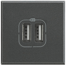   USB Bticino  2 , USB-A x 2, 3A ()