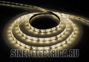 Лента светодиодная, 60SMD(3528)/m, 4.8W/m, 12V, 5м, LS603 (теплый белый на белом) Лента светодиодная, 60SMD(3528)/m, 4.8W/m, 12V, 5м, LS603 (теплый белый на белом)