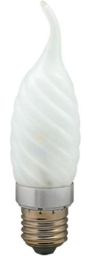 Лампа светодиодная, 6LED(3.5W) 230V E27 6400K матовая хром, LB-78 Лампа светодиодная, 6LED(3.5W) 230V E27 6400K матовая хром, LB-78