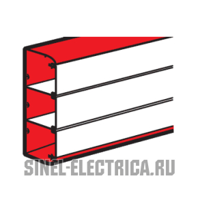 Кабель-канал Legrand DLP 220×65 мм без крышки Кабель-канал Legrand DLP 220×65 мм без крышки