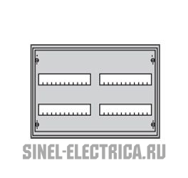 Шкаф распределительный навесной (стальная дверь) 48 мод. 374х574х140 IP43 Шкаф распределительный навесной (стальная дверь) 48 мод. 374х574х140 IP43
