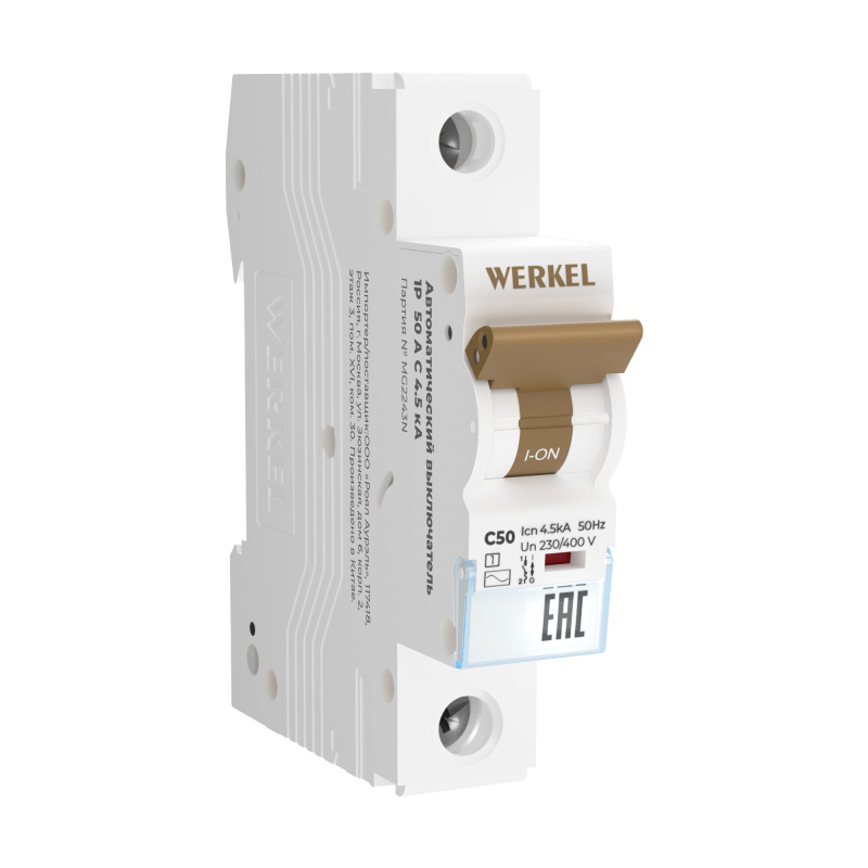   Werkel - 1P 50A ( C) 4.5 kA 1M