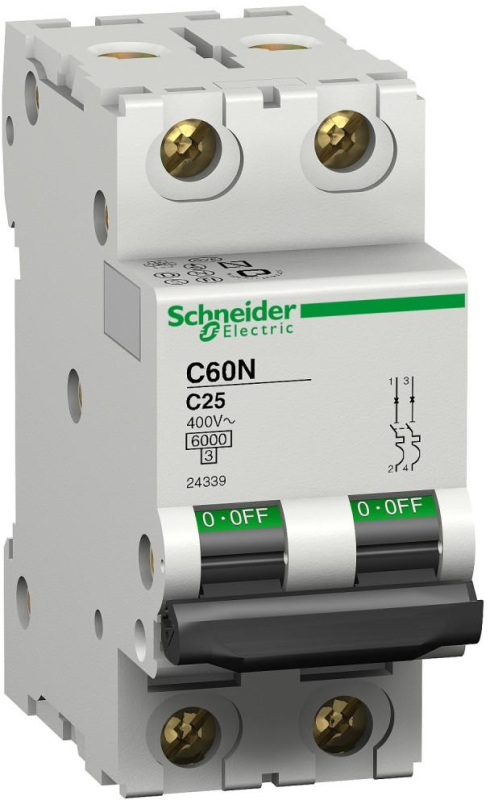   Schneider Electric C60N 2 4A C