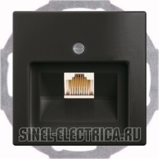 Розетка телефонная Jung (RJ-11/12) 1 разъем ABB Basic 55 (шато-черный) Розетка телефонная Jung (RJ-11/12) 1 разъем ABB Basic 55 (шато-черный)