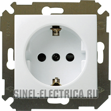 Розетка 2P+E Schuko, 16А, 250В, S34, белый Розетка 2P+E Schuko, 16А, 250В, S34, белый