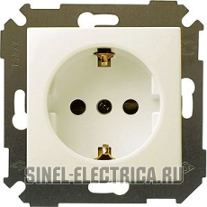 Розетка 2P+E Schuko со шторками, 16А, 250В, S34, слоновая кость Розетка 2P+E Schuko со шторками, 16А, 250В, S34, слоновая кость