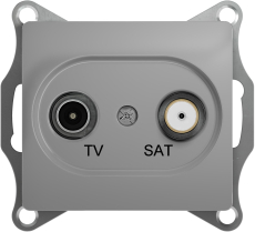 Розетка TV/SAT оконечная Glossa (алюминий) Розетка TV/SAT оконечная Glossa (алюминий)
