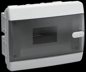 Щиток настенный с дверцей 8 модулей с DIN-рейкой IP41 (ЩРВ-П-8)