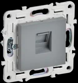 Розетки компьютерные (RJ-45) одинарные IEK Skandy (Серый)