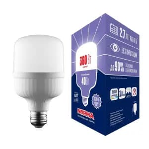 Лампа LED сверхмощная (UL-00006790) Volpe E27 40W (360W) 6500K матовая
