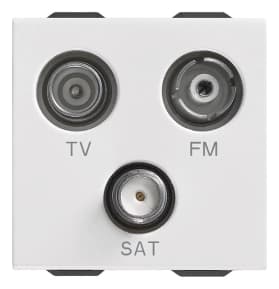 Розетка TV/FM/SAT оконечная (Белый)