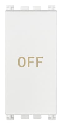 Кнопка 1P NO+NC 10A "OFF", белая