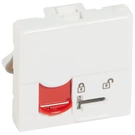 Розетки компьютерные (RJ-45) одинарные Legrand Mosaic (Белый)