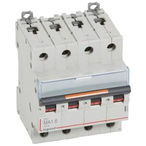 Автоматический выключатель Legrand DX3 MA - 3P+N - 1.6A - MA - 25kA - 6M - 400В