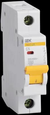 Автоматический выключатель IEK ВА47-29 - 1P - 5A - C - 4.5kA - 1M