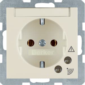 Штепсельная розетка SCHUKO с защитой от перенапряжения цвет: белый, с блеском Berker S.1