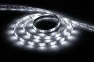 Лента светодиодная, 60SMD(5050)/m, 14.4W/m, 12V, IP65, 5м, LS607 (белый на белом)