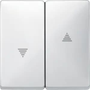 Клавиша для выключателей рольставней System Design (полярно-белый)