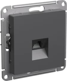 Розетки компьютерные (RJ-45) одинарные Schneider AtlasDesign (Базальт)