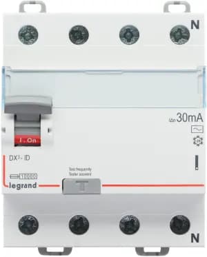 Устройство защитного отключения (УЗО/ВДТ) Legrand DX3 - 4P - 25A - AC - 100mA