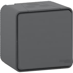 MUREVA S, ПЕРЕКЛЮЧАТЕЛЬ 2-полюсный, открытой установки, АНТРАЦИТ, IP55