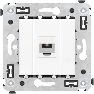 Розетка информационная RJ45 категория 5e без шторки (Белое облако) UTP