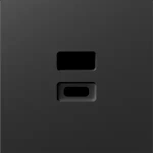 Зарядное устройство USB Donel, USB A+C 12Вт (матовый карбон)