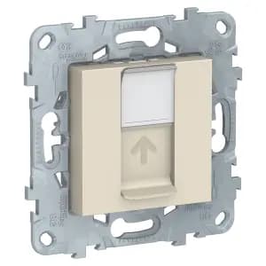 Розетка информационная Schneider Unica New (бежевый)