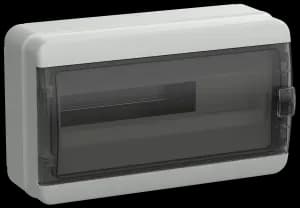 TEKFOR Корпус пласт. КМПн-18 IP65 черн. прозр. дверь IEK