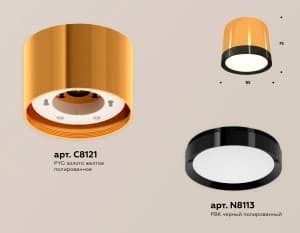 Комплект накладного светильника Ambrella light Techno Spot XS (C8121, N8113)
