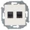 Розетка компьютерная двойная rj45 кат.5e (AMP), слоновая кость