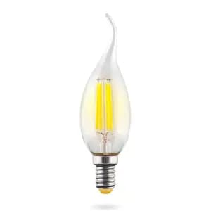 Лампа светодиодная E14 6W 2800К прозрачная VG10-CW1E14warm6W-F