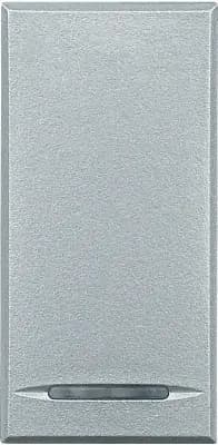 Кнопка Axolute, 1 модуль (алюминий)