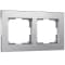 Рамка Werkel Aluminium, 2 поста (алюминий)