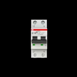 Дифференциальный автомат (АВДТ) ABB DS201 - 1P+N - 6A - AC - 300mA - тип B - 4.5kA