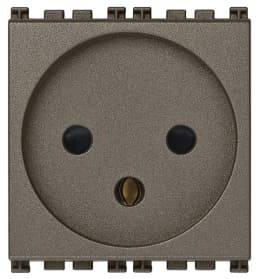 Розетка SICURY 2P+T 16A,израильский стандарт, Metal