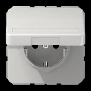SCHUKO®-розетка 16 A / 250 B ~ с полем для надписи и крышкой