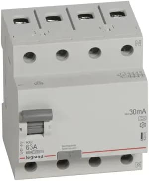 Устройство защитного отключения (УЗО/ВДТ) Legrand RX3 - 3P+N - 63A - A - 30mA
