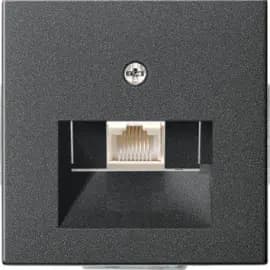 Розетки компьютерные (RJ-45) одинарные Jung ECO Profi (Антрацит)