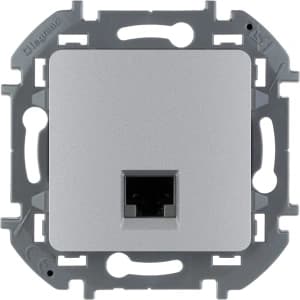 Розетка информационная 5e Legrand Inspiria (алюминий)