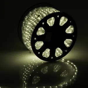 Светодиодный дюралайт Rich LED 13 мм, мерцающий, круглый, 2-х проводной, кратность резки 2 м, теплый белый