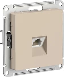 Розетки компьютерные (RJ-45) одинарные Schneider AtlasDesign (Песочный)