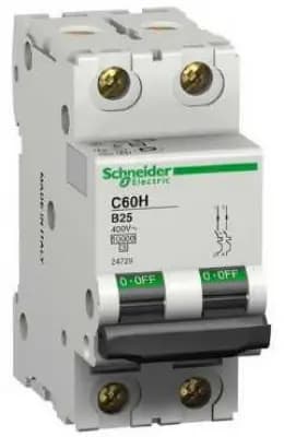Автоматический выключатель Schneider Multi9 C60H - 2P - 63A - B - 30kA - 2M