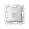 Розетка для передачи данных RJ45 Cat.5e UTP цвета алюминий S24 Harmonie