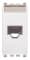 Розетка RJ45 NETSAFE CAT6A UTP, белая