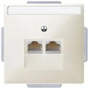 Розетка Jung RJ45 двойная System Design (бежевый)