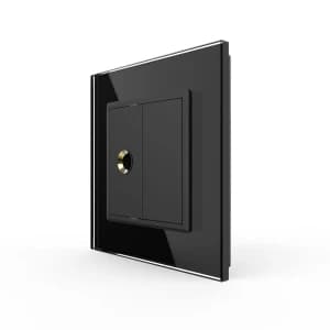 Розетка Livolo микрофон TRS 6.3 JACK Черная