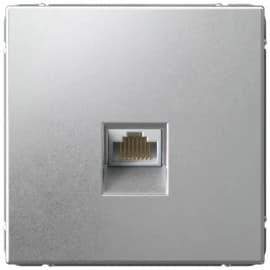 Розетки компьютерные (RJ-45) одинарные Systeme Art Gallery (Алюминий)