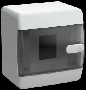 Щиток настенный с дверцей 4 модуля с DIN-рейкой IP41 (ЩРВ-П-4)