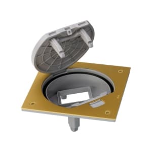 Влагостойкая основа Simon Connect IP66 под 1 модуль K45, с клавишей (латунь)